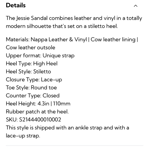 Schutz Jessie Vinyl and Leather Sandals - Picture 2 of 2